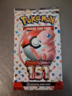 Pokemon TCG Scarlet & Violet 151 Booster Pack 1 Pack 10 Cards English Mew - Image 1