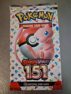 Pokemon TCG Scarlet & Violet 151 Booster Pack 1 Pack 10 Cards English Mew - Image 3