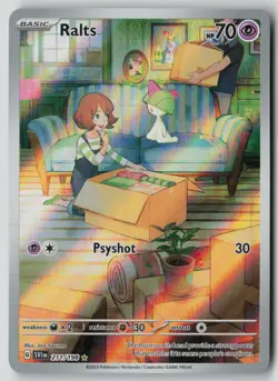 Ralts 211/198 Illustration Rare Scarlet & Violet Pokemon NM - Image 1