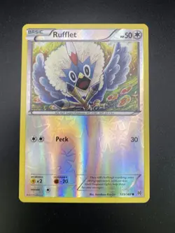 Rufflet 129/162 BREAKthrough Reverse Holo Mint Pokemon Card - Image 1