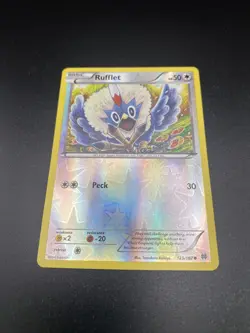 Rufflet 129/162 BREAKthrough Reverse Holo Mint Pokemon Card - Image 2