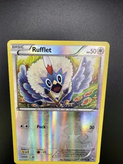 Rufflet 129/162 BREAKthrough Reverse Holo Mint Pokemon Card - Image 3