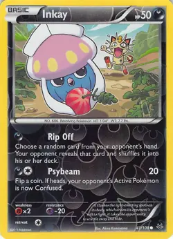 Inkay 41/108 Common Roaring Skies Pokemon Reverse Holo Lightly Played - Image 1