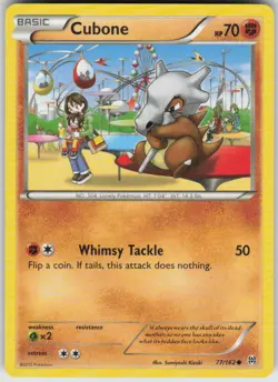 Cubone 77/162 Common BREAKthrough Pokemon Lightly Played - Image 1