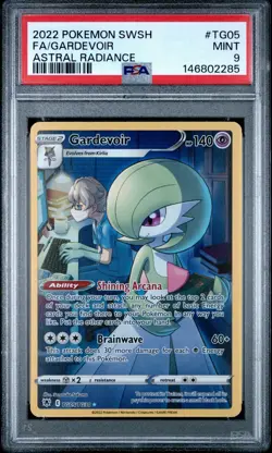 2022 POKEMON SWORD & SHIELD ASTRAL RADIANCE #TG05 FA/GARDEVOIR PSA 9 - Image 1