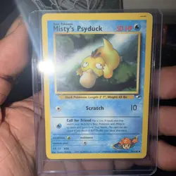 Misty's Psyduck 54/132 Uncommon Gym Heroes Pokemon Card - Image 1