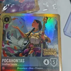 Disney Lorcana Pocahontas - Steadfast Traveler 48/P3 Holo EN PROMO stamped - Image 4