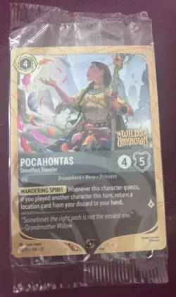 Disney Lorcana Pocahontas - Steadfast Traveler 48/P3 Holo EN PROMO stamped - Image 1