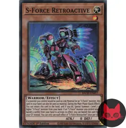 Yugioh S-Force Retroactive BACH-EN017 Super Rare 1st Edition NM - Image 1