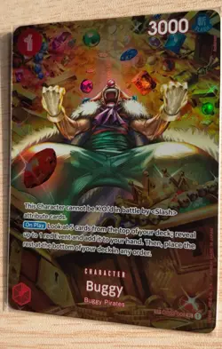 One Piece TCG OP03-008 Buggy SP Alt Art Parallel English - Image 5