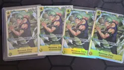 Roronoa Zoro OP15-113 SR One Piece Card Game TCG NM English Playset x4 - Image 1