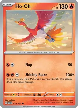 Ho-Oh 019/191 | Surging Sparks | Uncommon | Non Holo | NM Pokemon Card - Image 1