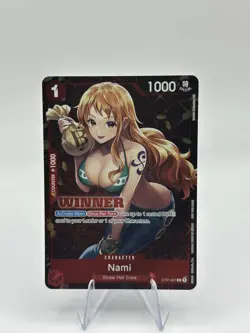 One Piece TCG ST01 007 Nami Alternate Art Winner Stamp English White Dot Top R - Image 1