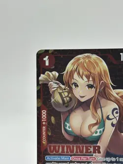 One Piece TCG ST01 007 Nami Alternate Art Winner Stamp English White Dot Top R - Image 2
