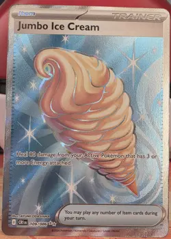 Jumbo Ice Cream 109/086 ME04: Chaos Rising Ultra Rare Pokemon NM - Image 1