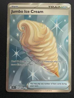 Pokemon TCG Jumbo Ice Cream 109/086 Chaos Rising Ultra Rare Nm - Image 1