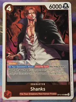 Shanks OP12-008 R NM One Piece Card Game – Legacy of the Master – English - Image 1