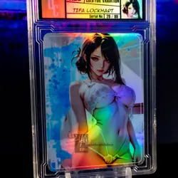 Tifa Lockhart Waifu Card Limited #/99 Gold Demigoddess Collection SLAB FF7 - Image 2