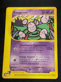 Exeggcute - 77/147 - Common - Aquapolis - Pokemon Card - LP - Image 1