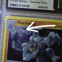 PRISTINE CGC 10 HAND SWIRL 🌀💫 Machamp 65/145 Cosmos Holo Promo Pokemon Card - Image 1