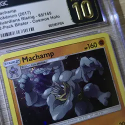 PRISTINE CGC 10 HAND SWIRL 🌀💫 Machamp 65/145 Cosmos Holo Promo Pokemon Card - Image 2