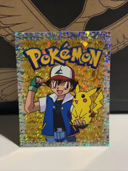 1999 Pokemon Merlin Topps Holographic Prism Card Ash And Pikachu S29 - Image 1