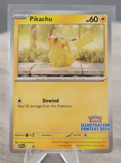 Pikachu - (Illustration Contest 2024) Promo SV: Scarlet & Violet Promo Cards 214 - Image 1