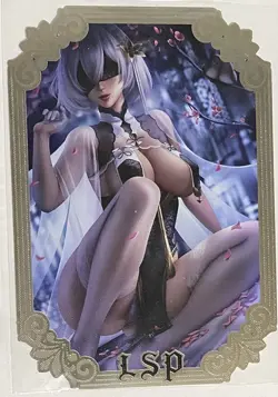 LSP 2B 01 Nier: Automata Serialized Metal Card Goddess Story Waifu - Image 1