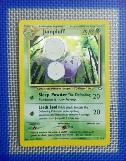 Pokemon TCG Jumpluff Holo Rare Card 7/111 Neo Genesis Set Vintage WOTC - Image 1