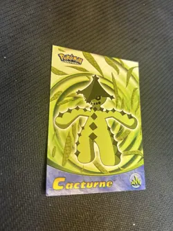 Topps 2003 Pokemon Advanced Cacturne #21 Holo Foil Card Heavily Played - Image 3