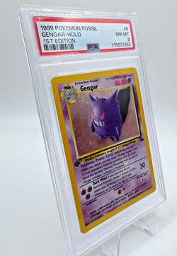 Gengar 1st Edition Fossil 5/62 Holo PSA 8 NM-Mint Pokemon Card Cert #115031353 - Image 5