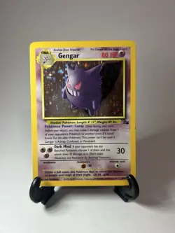 Pokemon TCG Gengar 5/62 Fossil Unlimited Holographic Card LP Condition - Image 1
