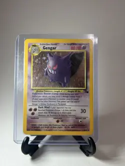 Pokemon TCG Gengar 5/62 Fossil Unlimited Holographic Card LP Condition - Image 3