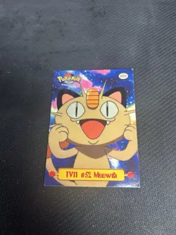 Meowth TV11#52 1999 Pokemon Topps Animation Edition Puzzle Card - Image 1