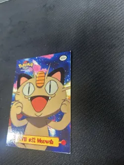 Meowth TV11#52 1999 Pokemon Topps Animation Edition Puzzle Card - Image 2