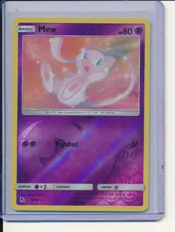 Mew 32/68 Hidden Fates 2019 Reverse Holo Foil Rare Pokemon TCG Card NM - Image 1