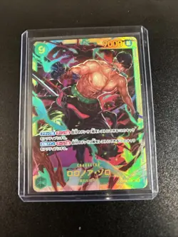One Piece Japanese Roronoa Zoro OP06-118 The Best Vol. 2 Foil Card - Image 1