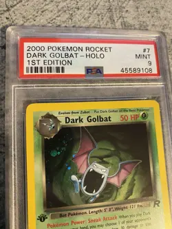 2000 Team Rocket 1st Edition Dark Golbat 7/82 - PSA 9 - Holo Rare Pokemon Card - Image 2