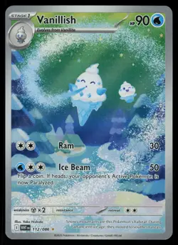 Vanillish 112/086 - Pokemon White Flare - Illustration Rare (NM) - Image 1