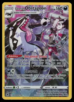 Galarian Obstagoon TG10/TG30 - Astral Radiance Trainer Gallery - Holo Rare (NM) - Image 1