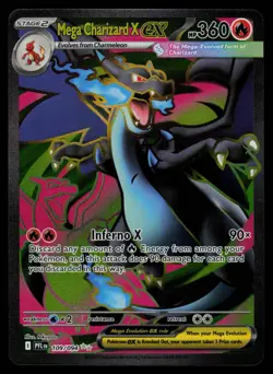 Mega Charizard X ex 109/094 - Pokemon Phantasmal Flames - Ultra Rare (NM) - Image 1