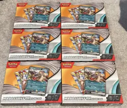 Pokemon TCG Mabosstiff ex Showcase Box Sealed Promo & 3 Booster Packs. Lot of 6 - Image 1