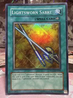 Lightsworn Sabre TDGS-EN059 Original Print Super Unlimited Ed - VLP/NM YuGiOh - Image 1