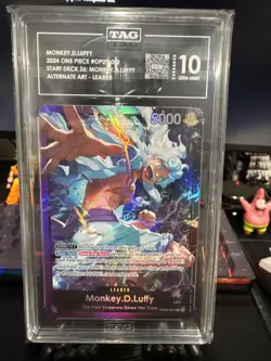 2025 ONE PIECE STARTER DECK ST26-PURPLE/BLACK LEADER MONKEY D LUFFY 061 TAG 10 - Image 1