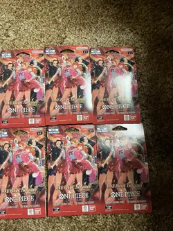 One Piece Card Game EB-03 Heroines Sleeved Booster Packs Lot of 10 Sealed - Image 3