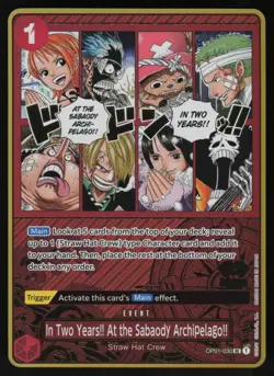 In Two Years!! At the Sabaody Archipelago!! OP01-030 - Promotion Cards (NM) - Image 1