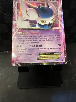 Pokemon Meowstic EX Full Art Holo Ultra Rare 37/83 Generations TCG Card 2014 - Image 3