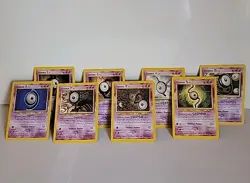 Pokemon Unown Mixed Card Lot 8 Different Sets - Image 1