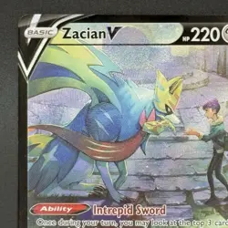 Zacian V TG21/TG30 Swsh10: Astral Radiance Trainer Gallery Holo Full Art Card - Image 3
