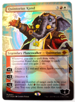 Quintorius Kand (0307) (Borderless) - The Lost Caverns- FOIL - EN - M 0307 - Image 1